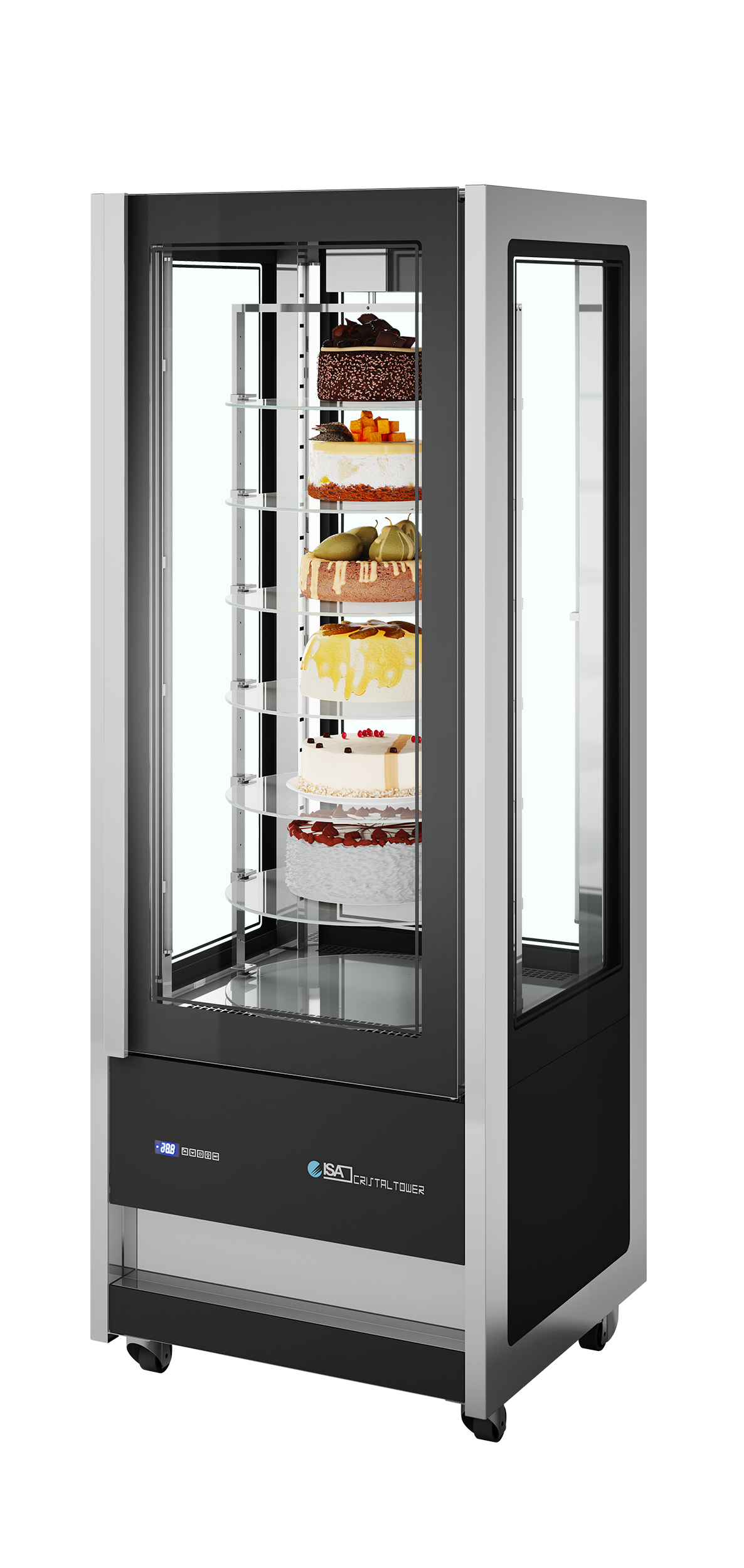 Vitrine de Pastelaria Vertical Refrigerada 750mm CRISTAL TOWER