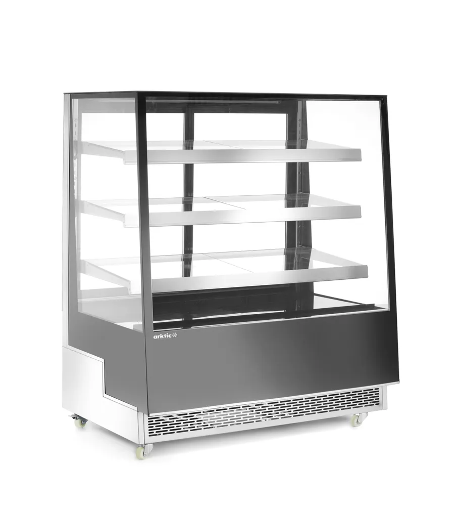 Expositor Frigorífico 500L com 3 Prateleiras Inclinadas 900mm