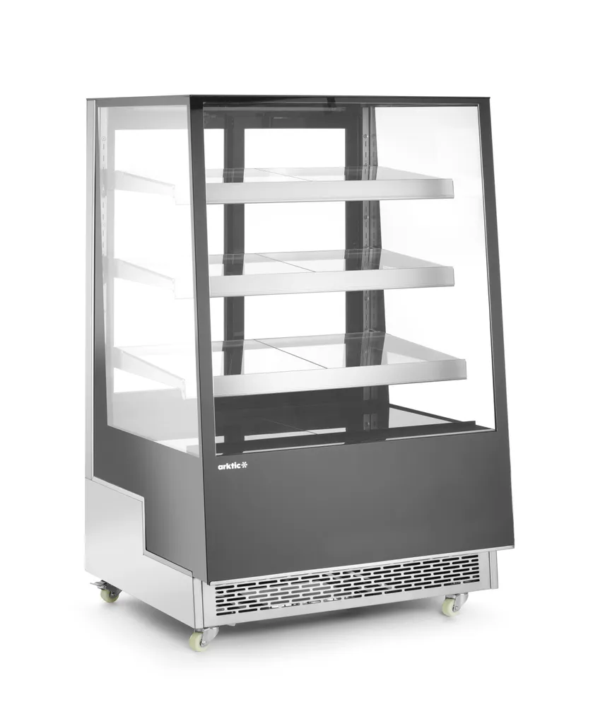 Expositor Frigorífico 500L com 3 Prateleiras Inclinadas 900mm