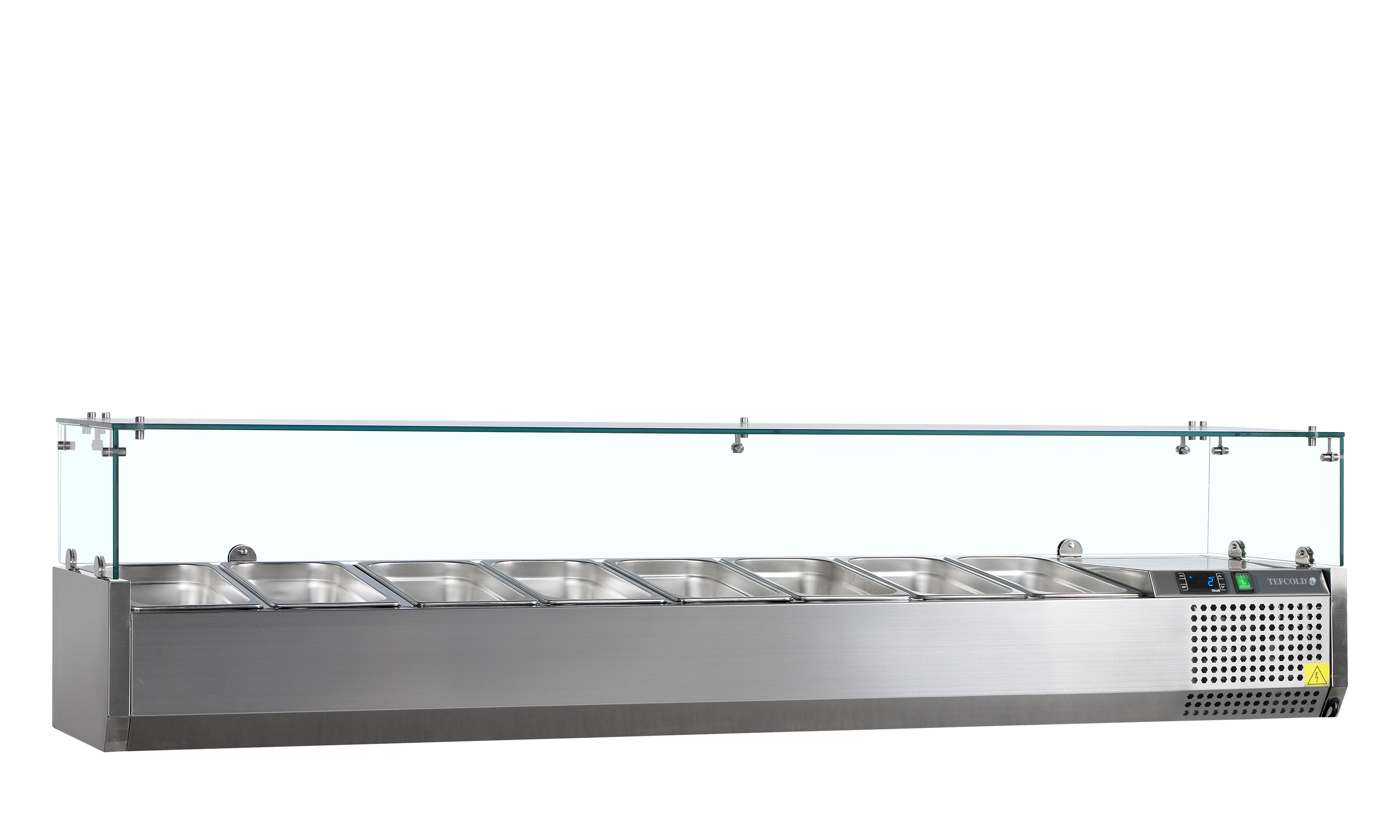 Vitrine Refrigerada de Balcão Inox GN1/3 - 1800mm