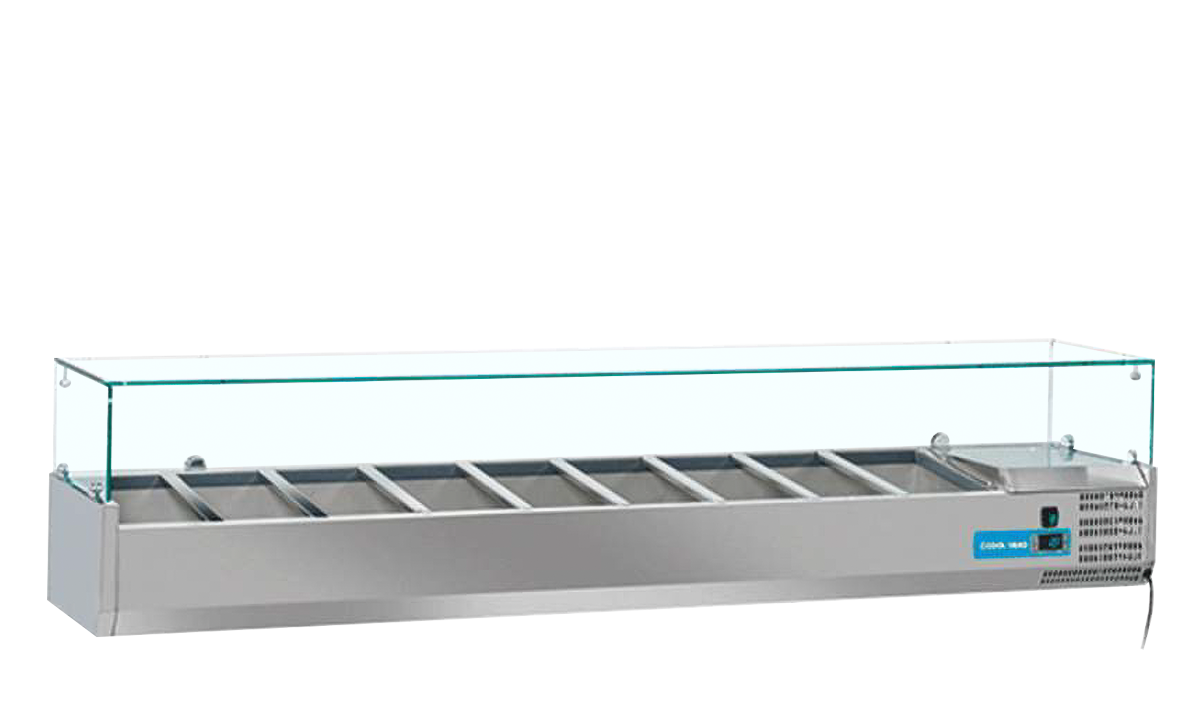 Vitrine Refrigerada de Bancada 2500mm para 12x GN1/3