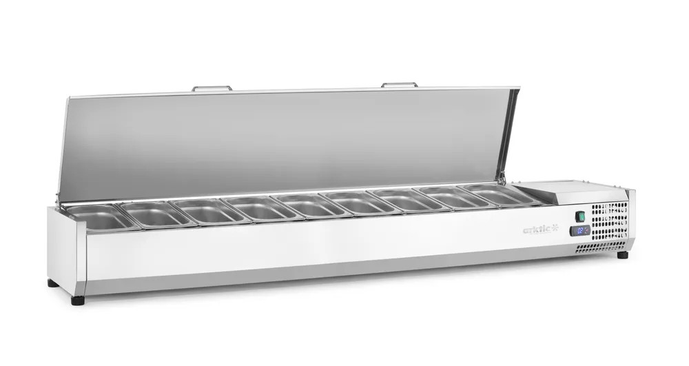 Vitrine Expositora Refrigerada 9x GN 1/3 Bancada 230V