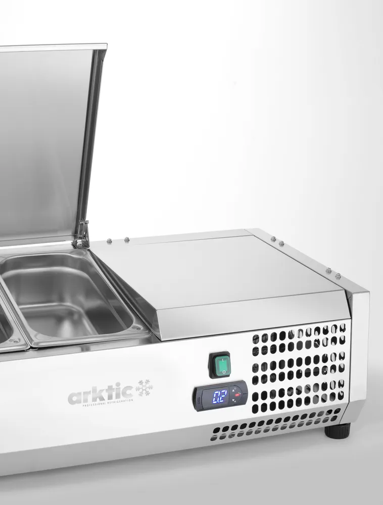 Vitrine Expositora Refrigerada 9x GN 1/3 Bancada 230V