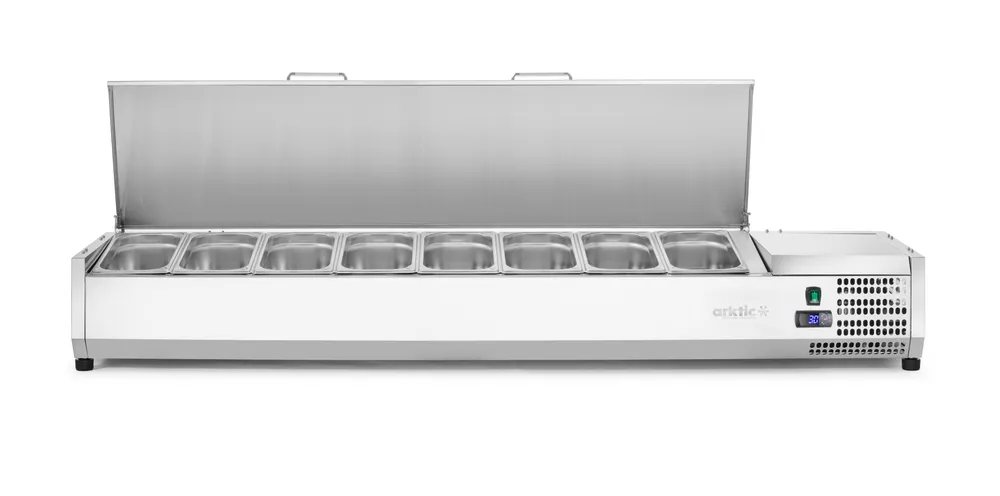 Vitrine Refrigerada Elétrica 8x GN 1/3 -2°C a 8°C 1805mm