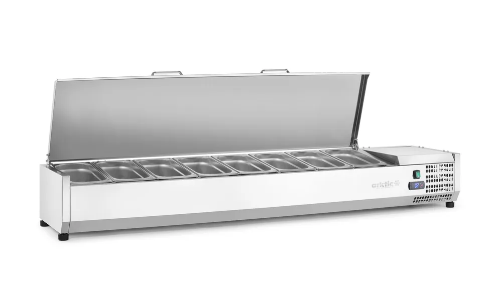 Vitrine Refrigerada Elétrica 8x GN 1/3 -2°C a 8°C 1805mm
