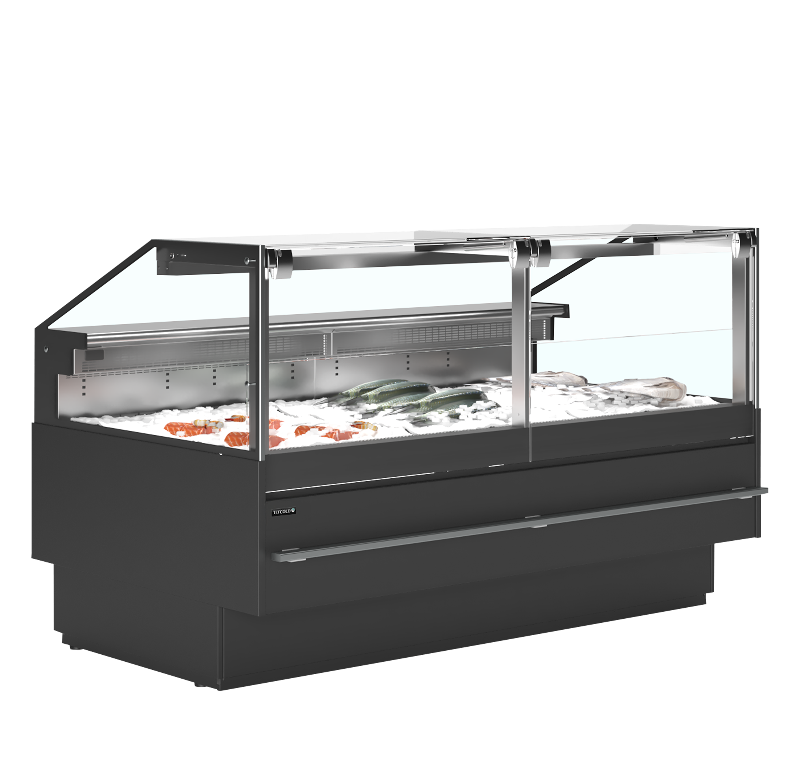 Vitrine Refrigerada para Peixe c/ Tabuleiro Gelo 275L SOCA-F18790B