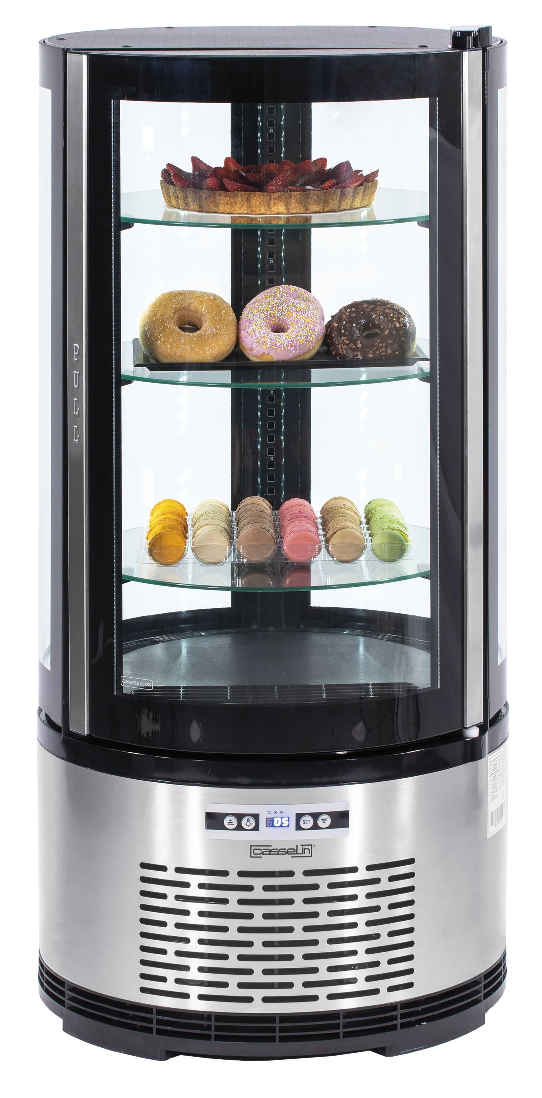 Vitrine Refrigerada Redonda 100L – Exposição Eficiente para Balcão