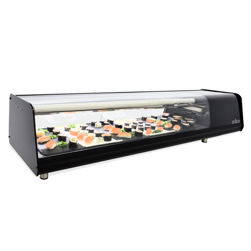 Vitrine Refrigerada Sushi GN 1/3 – Expositor de Balcão 8 Cubas