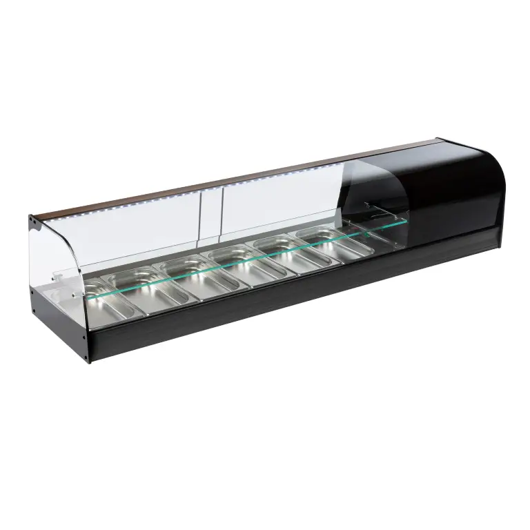 Vitrine Refrigerada para Tapas - 6 Cubas GN 1/3 - 1566 mm