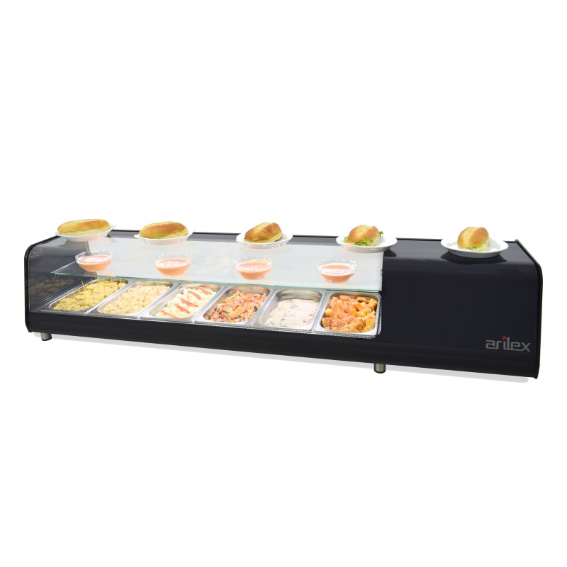 Vitrine Refrigerada de Tapas Piso 6 GN 1/3