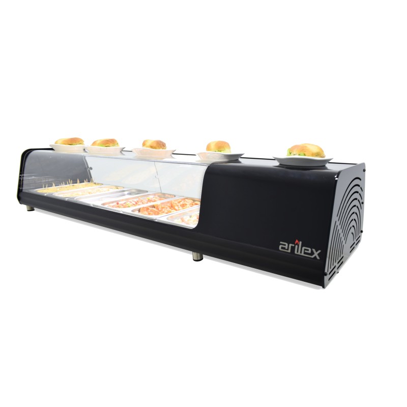 Vitrine Refrigerada para Tapas Placa Lisa 6 GN 1/3 Vision