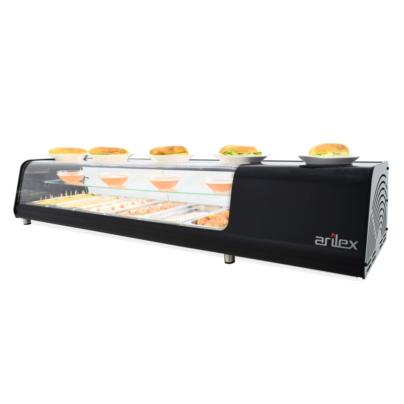 Vitrine Refrigerada de Tapas Placa Lisa 8 GN 1/3