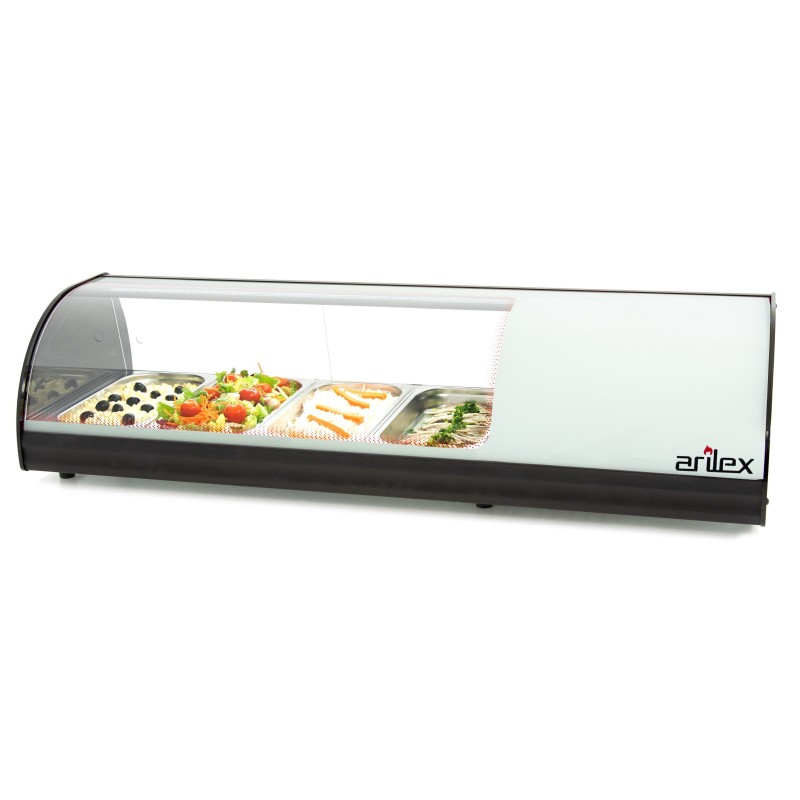 Vitrine Refrigerada para Tapas 4 GN 1/3 com Bancada 110cm