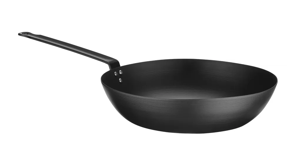 Wok em Aço Carbono Ø304mm para Cozinha Profissional