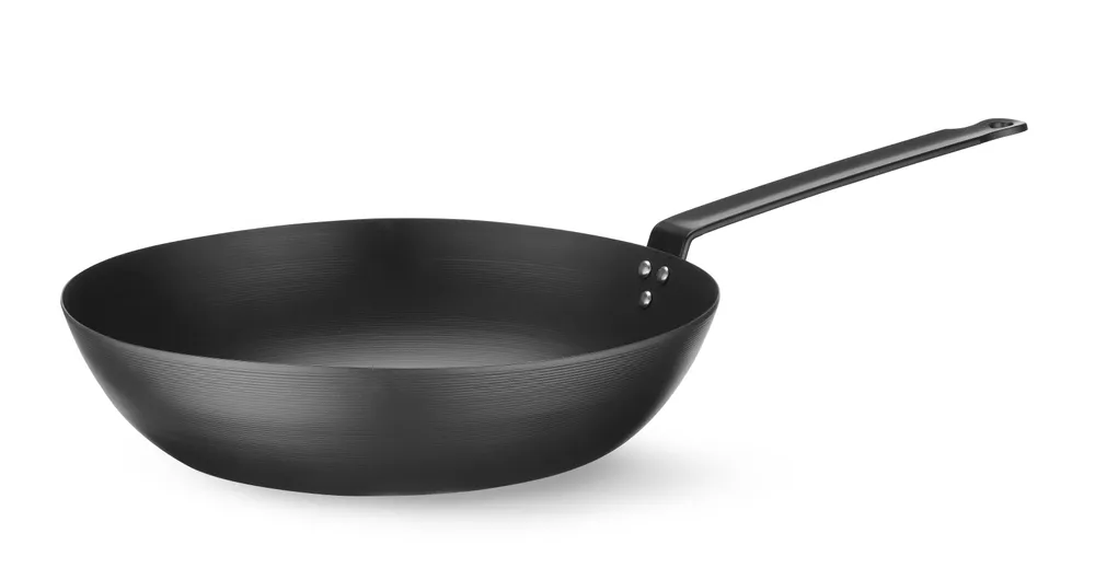 Wok em Aço Carbono Ø304mm para Cozinha Profissional