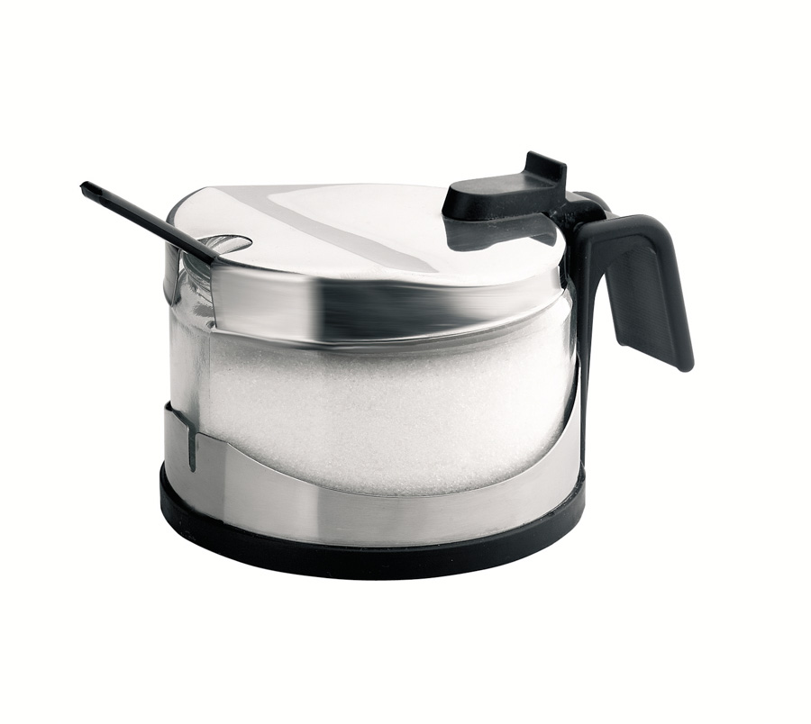 Açucareiro de Mesa em Aço Inoxidável para Cafetaria Profissional