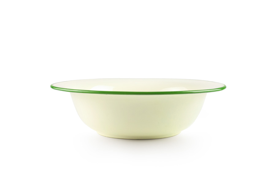 Alguidar Aço Esmaltado 32 cm para Cozinha Profissional