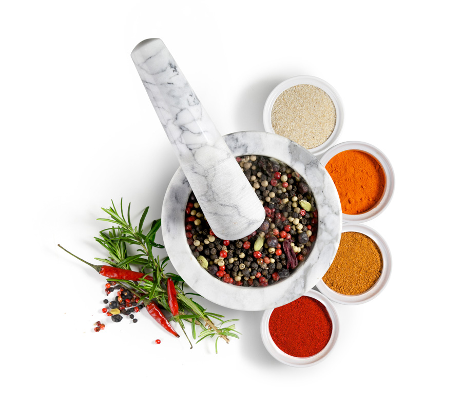 Almofariz de Mármore com Pilão para Cozinha Profissional