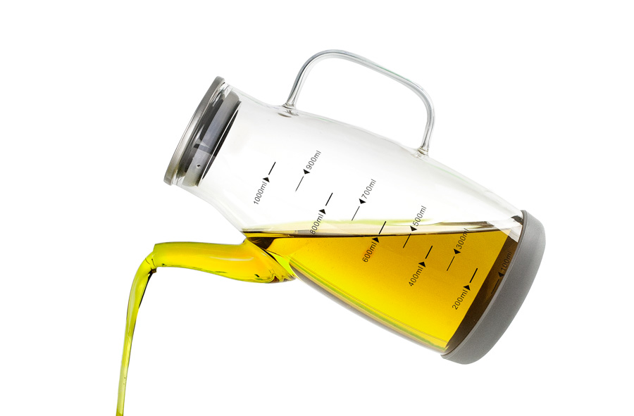 Azeiteira de Boca Larga 1 L com Medidor para Cozinha Profissional