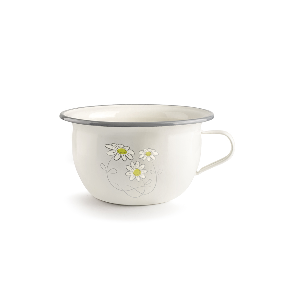 Bacio Decorativo Vintage Aço Esmaltado 22 cm