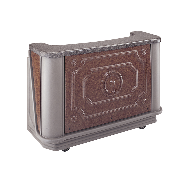 Balcão Bar Portátil Económico Polietileno 1715x724x1207 mm Caramelo