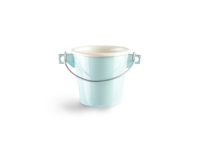 Balde Aço Esmaltado 8 cm | Utensílio Cozinha Profissional