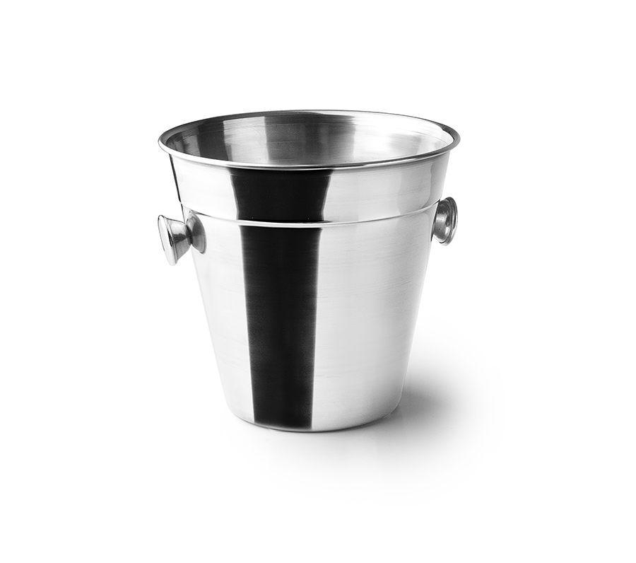 Balde de Gelo Inox 14 cm para Serviço de Bar Profissional