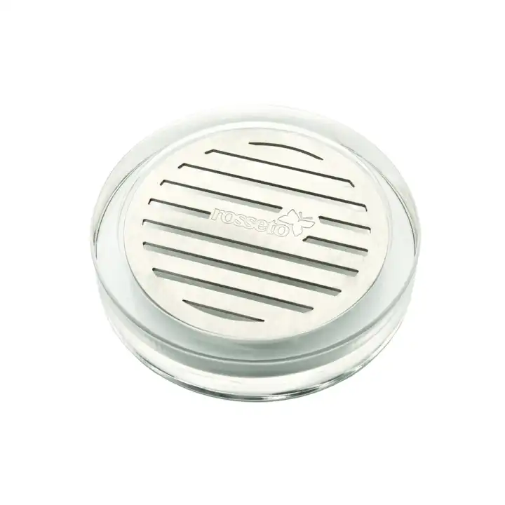 Bandeja Coletora Gotas Redonda Acrílico Inox 11cm