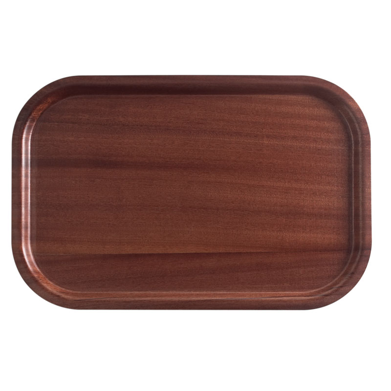 Bandeja de Serviço Antiderrapante em Mogno 32x45 cm
