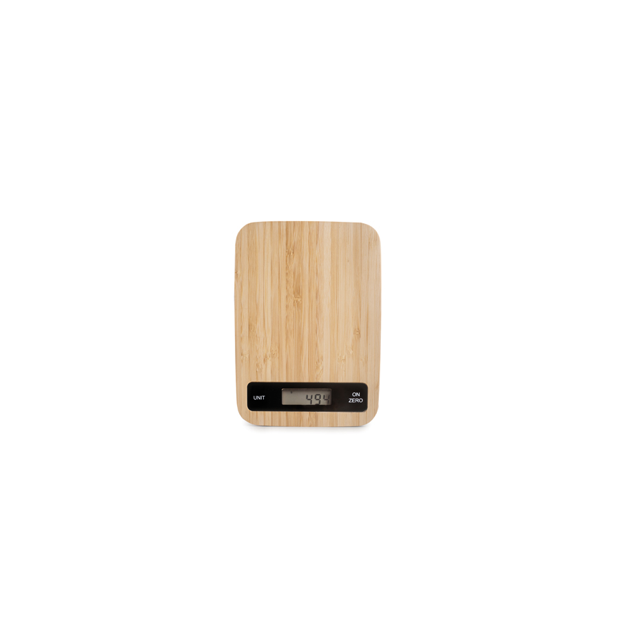 Báscula Digital de Precisão 5 kg com Superfície de Bambu