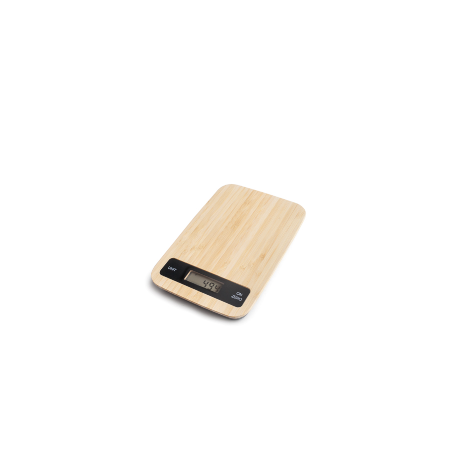Báscula Digital de Precisão 5 kg com Superfície de Bambu