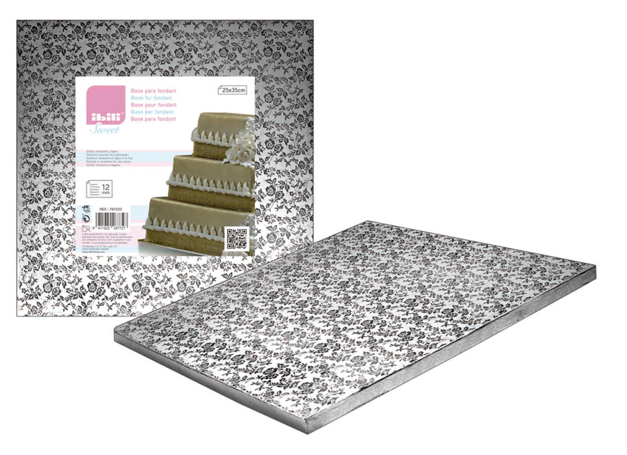 Base para Fondant Quadrada 30x30 cm em Papel Corrugado