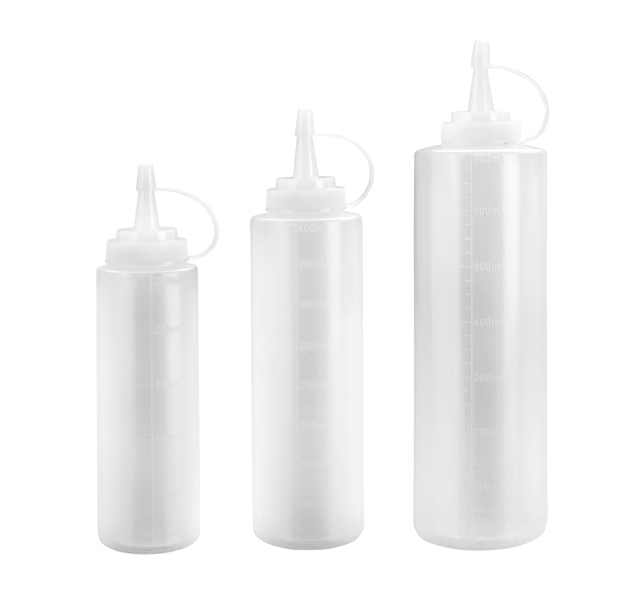 Biberão para Salsas 125 ml em Plástico para Serviço de Mesa