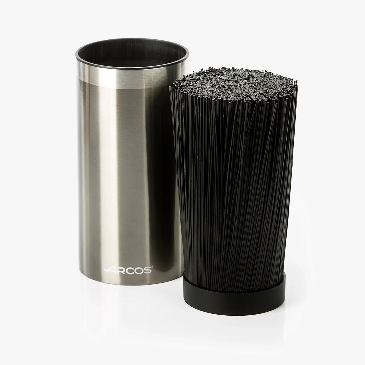 Bloco Universal para Facas até 20 cm, Aço Inoxidável Cinzento