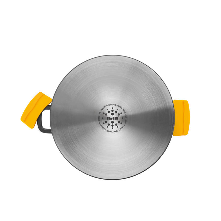 Caçarola Antiaderente 24 cm com Tampa para Indução e Forno