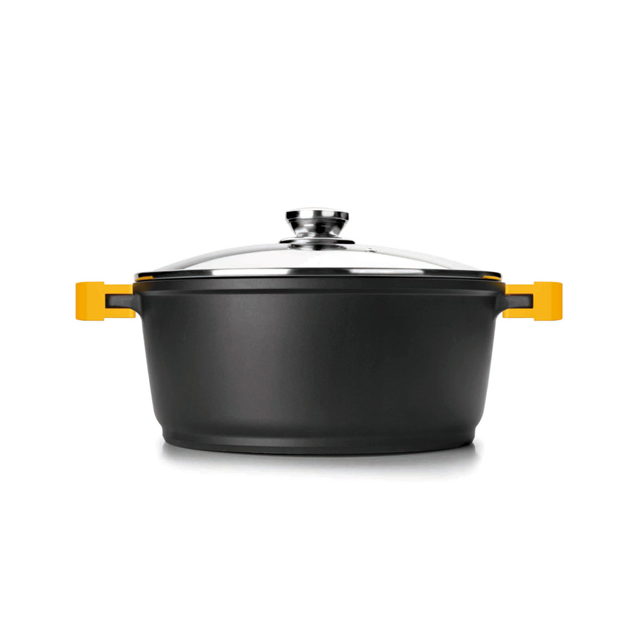 Caçarola Antiaderente 24 cm com Tampa para Indução e Forno