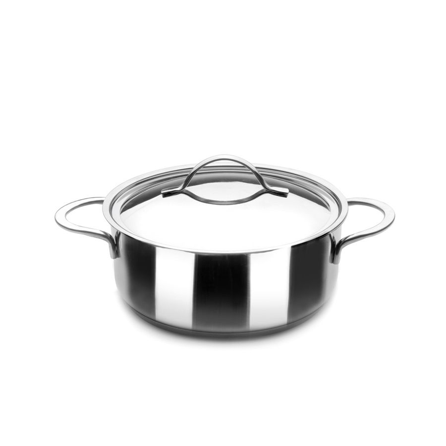 Caçarola com Tampa Inox 32 cm para Indução