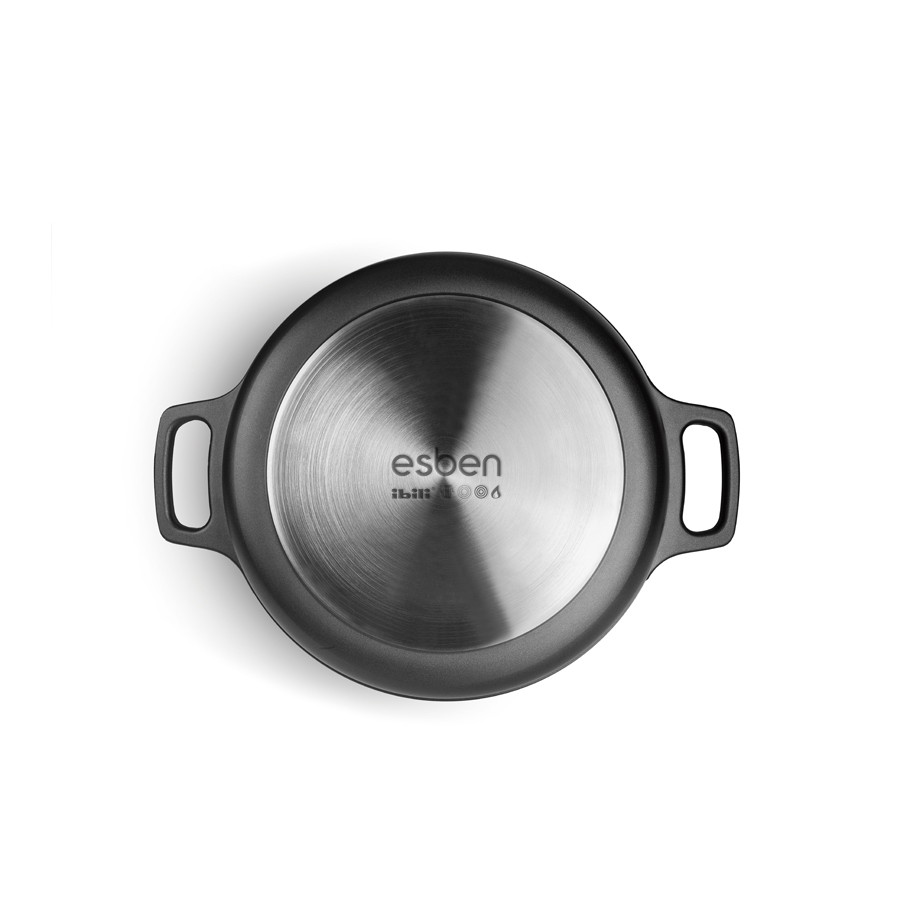 Caçarola sem Tampa 28 cm Alumínio Fundido Indução Profissional