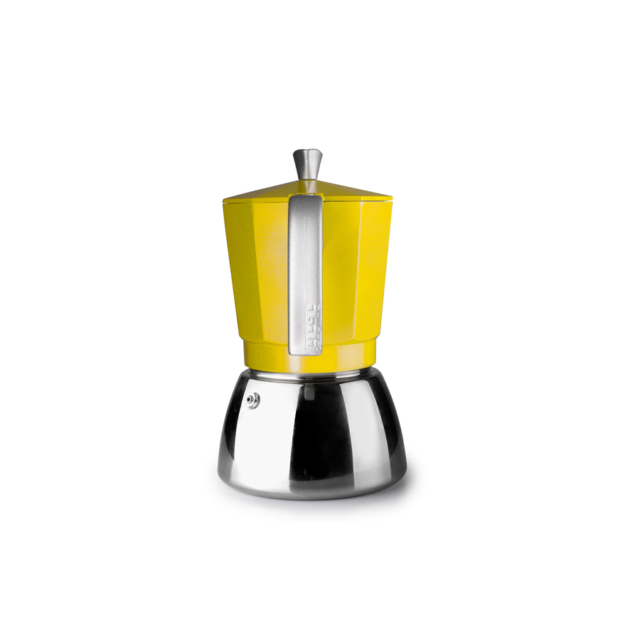 Cafeteira de Fogão 9 Chávenas, Aço Inoxidável e Alumínio