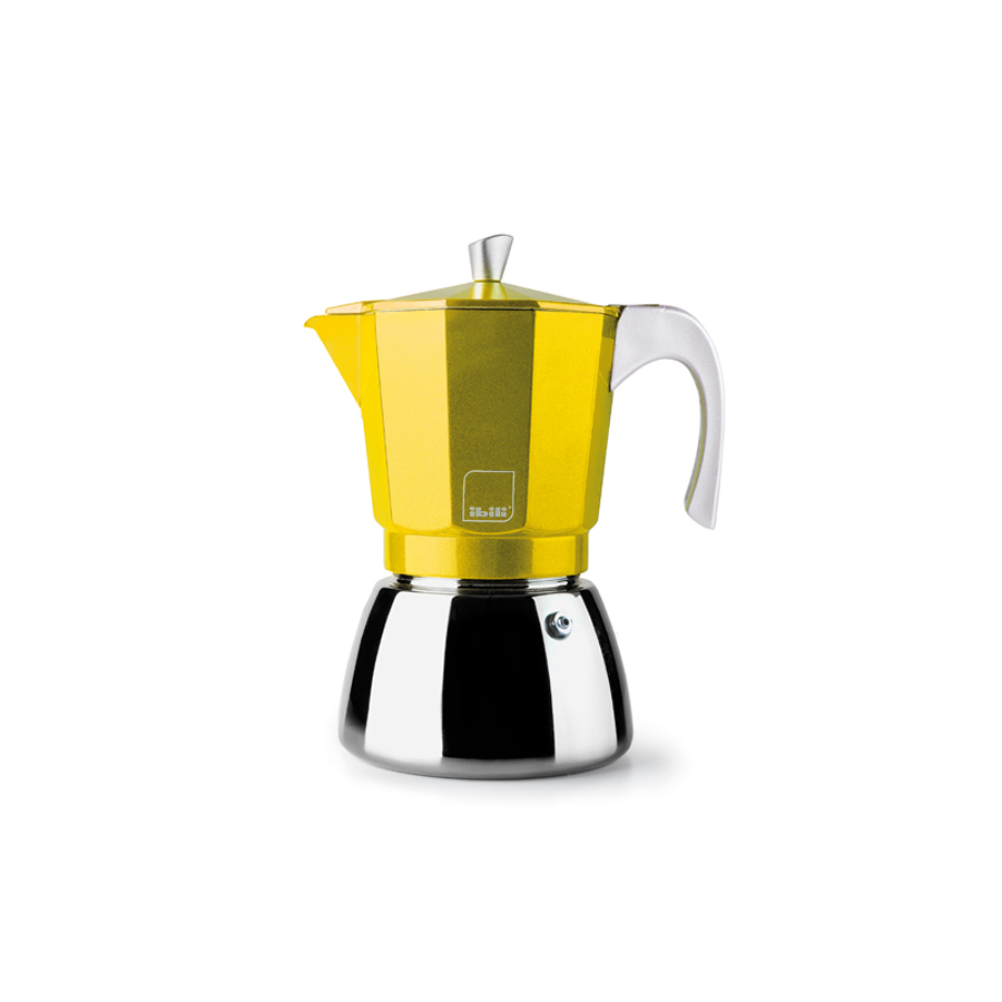 Cafeteira de Fogão 9 Chávenas, Aço Inoxidável e Alumínio