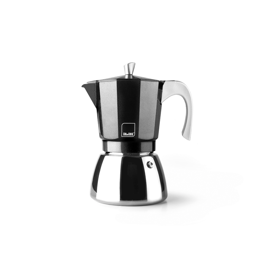 Cafeteira para Indução 12 Chávenas Alumínio e Aço Inoxidável