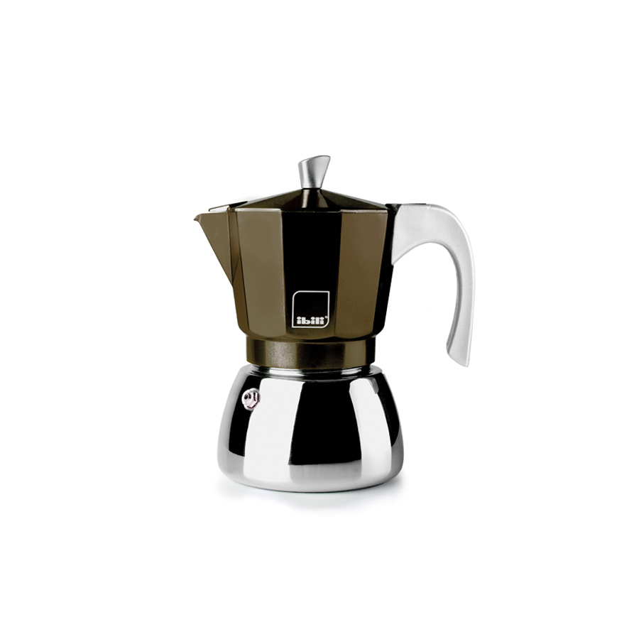 Cafeteira de Indução 6 Chávenas Alumínio e Inox