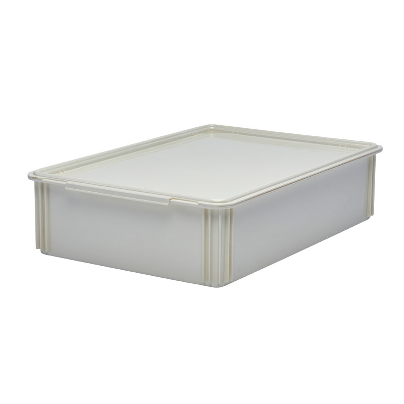 Caixa para Massa de Pizza 66x46x15 cm Policarbonato Branco