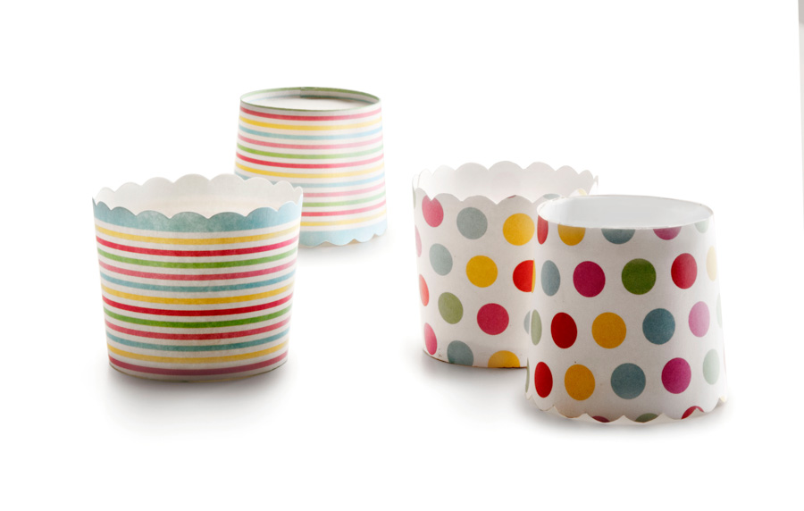 Cápsulas de Pastelaria Redondas, 20 Unidades, Cores Sortidas