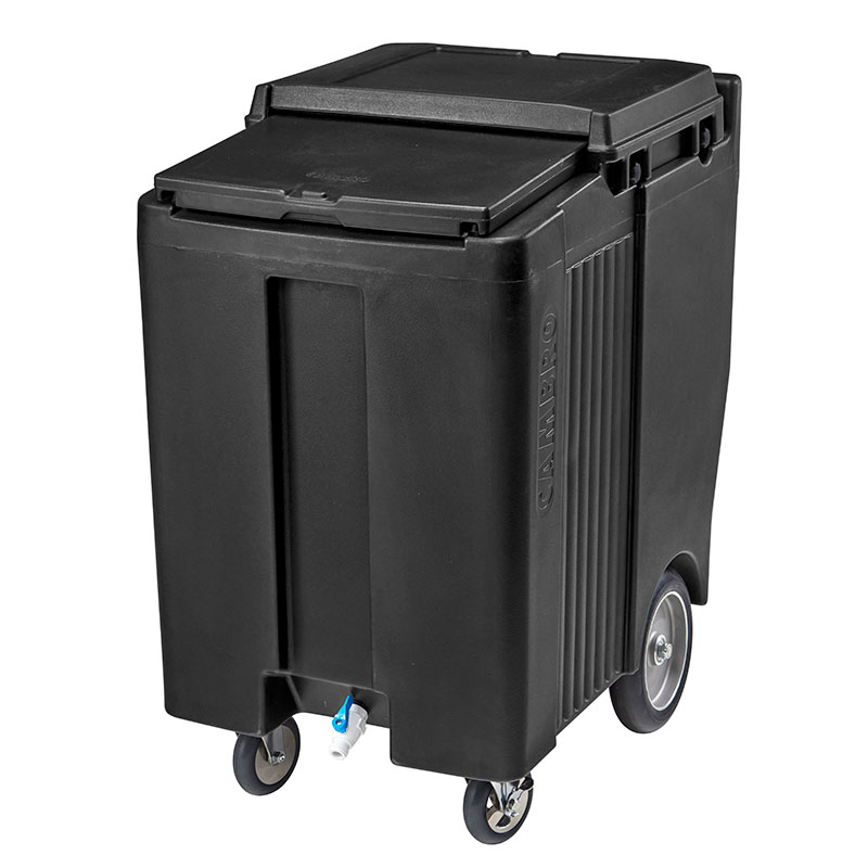 Carro de Gelo com Rodas 86.5x58.5x100.5 cm Polietileno Preto