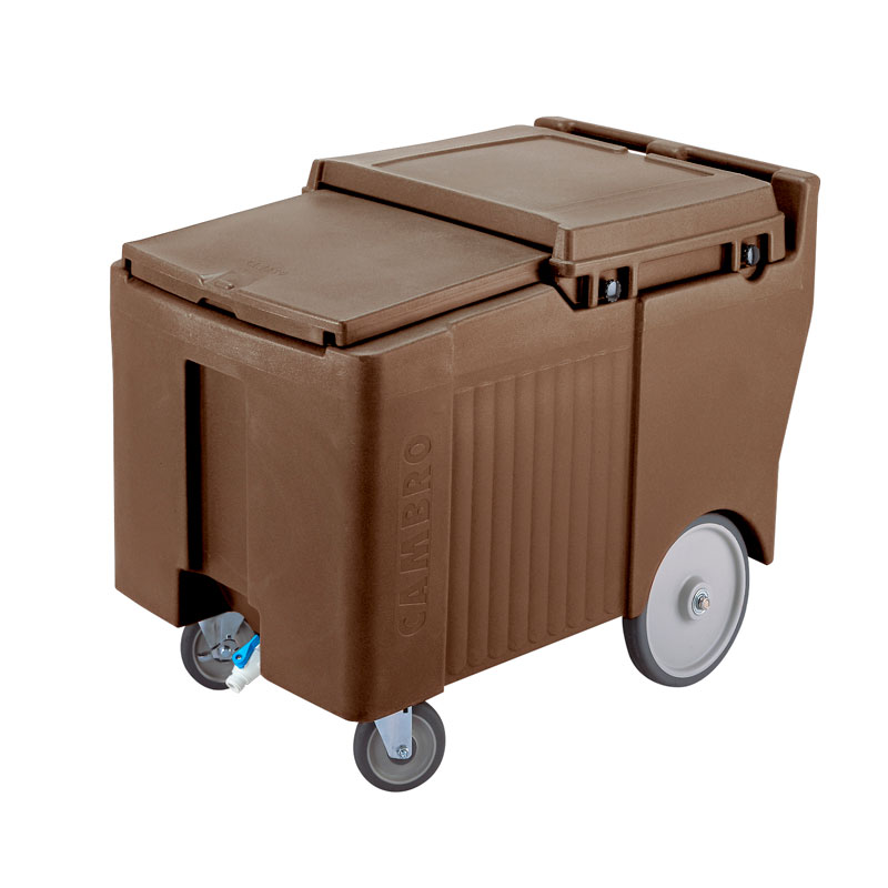 Carro de Gelo com Rodas 95,5x61x74,5 cm para Cozinha Profissional
