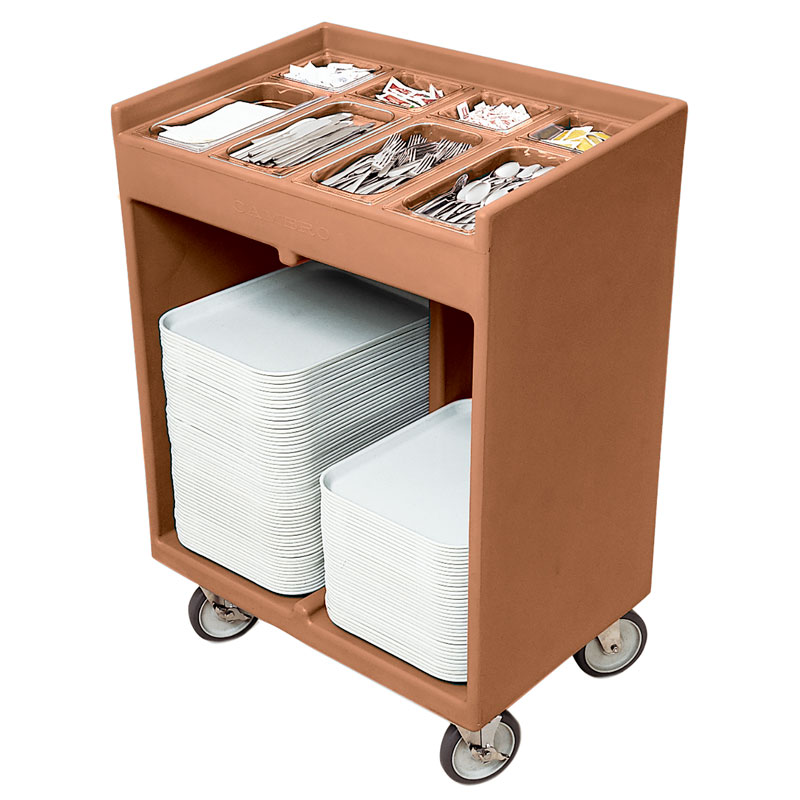 Carro para Tabuleiros e Talheres com 8 Recipientes - 82x54x116 cm