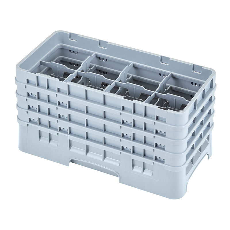 Cesto de Lavagem Copos 8 Compartimentos, 4 Alturas, Ø10,3cm H21,7cm