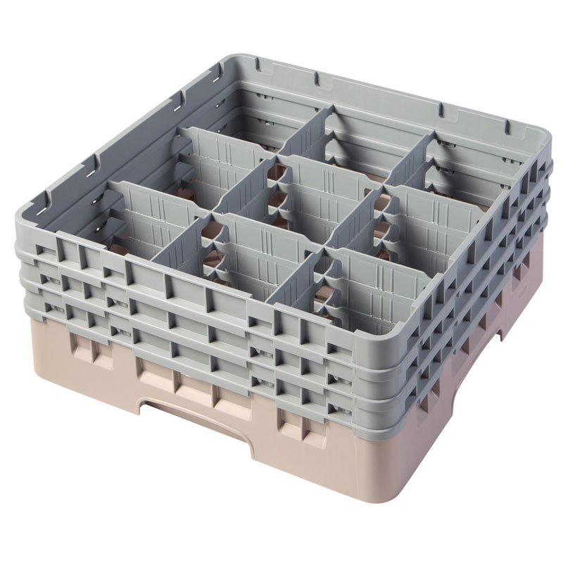 Cesto Lavagem Copos e Taças 9 Compartimentos Ø14.8cm H17.6cm