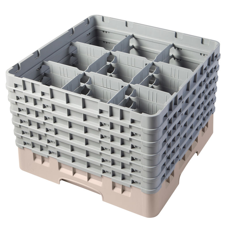 Cesto de Lavagem para Copos e Taças, 9 Compartimentos, Ø14,8cm x A17,6cm